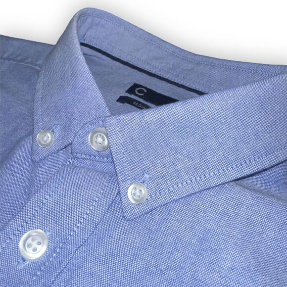 CUBUS of Norway Men's Blue Button Down Long Sleeve Shirt Sz L - Picture 4 of 10